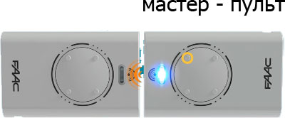 Программирование от мастер-брелка Faac XT2-433SLH LR